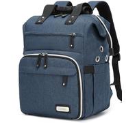 Stricktasche, Rucksack, Garnaufbewahrung, Organizer, Reise-Häkeltasche mit USB-Ladeanschluss, große Kapazität, Garnaufbewahrung, Tragetasche, Garnhalter für Projekte, Stricknadeln, Häkelnadeln, Rosa