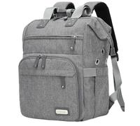 Stricktasche, Rucksack, Garnaufbewahrung, Organizer, Reise-Häkeltasche mit USB-Ladeanschluss, große Kapazität, Garnaufbewahrung, Tragetasche, Garnhalter für Projekte, Stricknadeln, Häkelnadeln, Rosa