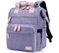 Stricktasche, Rucksack, Garnaufbewahrung, Organizer, Reise-Häkeltasche mit USB-Ladeanschluss, große Kapazität, Garnaufbewahrung, Tragetasche, Garnhalter für Projekte, Stricknadeln, Häkelnadeln, Rosa