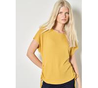 Stricktop APRICOT "Top", Damen, Gr. XS (34), gelb, Strick, Obermaterial: 66% Viskose LENZING ECOVERO CV LenzEcov. 32% Polyacryl PAN recyc.. 2% Elasthan EL., uni, Fledermausärmel, Tops Stricktop, mit R