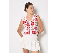 Stricktop APRICOT "Top" Gr. 38, rot, Tops, Damen, M (38), Strick, Obermaterial: 88% Baumwolle CO. 12% Polyester PES., Stricktop, Häkeln (25622615-38) rot