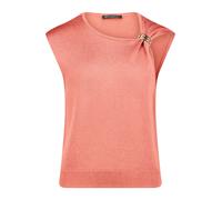 Stricktop BETTY BARCLAY "Damen mit Schnalle", Damen, Gr. 48, light mahogany, Strick, Obermaterial: 70% Viskose, 15% Baumwolle, 15% Polyacryl, lässig geschnitten normal, Rundhals, Tops Stricktop (62826