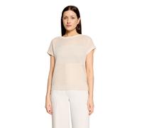 Stricktop BETTY & CO "Damen mit Struktur", Damen, Gr. 44, grau, Strick, Obermaterial: 50% Baumwolle, 50% Polyacryl, normal, U-Boot-Ausschnitt, Tops Stricktop (78409142-44) grau