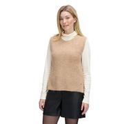 Stricktop BETTY & CO "Damen ohne Arm", Damen, Gr. 42, camel melange, Strick, Obermaterial: 53% Polyacryl, 25% Polyester, 12% Polyamid, 7% Wolle, 3% Elasthan, lässig geschnitten normal, Rundhals, Tops
