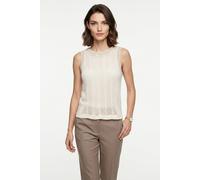 Stricktop BOSS ORANGE "Ecela Premium Damenmode", Damen, Gr. XL, open weiß 118, Strick, Obermaterial: 70% Baumwolle, 30% Polyester, unifarben, regular fit hüftlang, Rundhals, Tops Stricktop, halbtransp