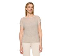 Stricktop CARTOON "Damen mit Rundhalsausschnitt", Damen, Gr. 36, beige (rohweiß), Obermaterial: 60% Polyester, 40% Viskose, oversize normal, Rundhals, Tops Stricktop (24079064-36) rohweiß