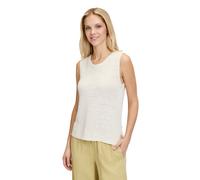 Stricktop CARTOON "Damen mit Rundhalsausschnitt", Damen, Gr. 44, weiß (rohweiß), Obermaterial: 65% Polyacryl, 35% Polyamid, lässig geschnitten normal, Rundhals, Tops Stricktop, Rippbündchen (19747802-