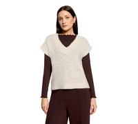 Stricktop CARTOON "Damen mit V-Ausschnitt", Damen, Gr. 38, light beige melange, Obermaterial: 50% Polyester, 20% Polyacryl, 18% Polyamid, 10% Wolle, 2% Elasthan, oversize normal, V-Ausschnitt, Tops St