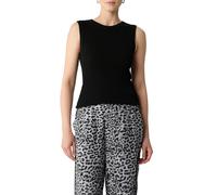 Stricktop COMMA, Damen, Gr. 36, schwarz, Strick, Obermaterial: 80% Viskose, 20% Polyamid, unifarben, körpernah hüftbedeckend, Rundhals, Tops Stricktop, aus Viskosemix im Slim Fit (21935642-36) schwarz