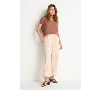 Stricktop mit V-Ausschnitt S coconut bark