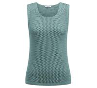 Stricktop Rundhals-Ausschnitt Peter Hahn grün 42