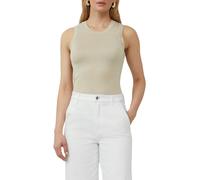 Stricktop S.OLIVER BLACK LABEL, Damen, Gr. 46, beige (sand), Feinstrick, Obermaterial: 100% Viskose, unifarben, slim fit taillenbedeckt, Rundhals, Tops Stricktop, mit Glitzergarn (14942667-46) sand