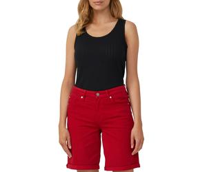 Stricktop S.OLIVER, Damen, Gr. 44, schwarz, Rippstrick, Obermaterial: 100% Baumwolle, unifarben, körpernah hüftbedeckend, Rundhals, Tops Stricktop, in Ripp-Optik (70945713-44)