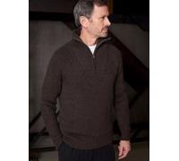 Stricktroyer NOLAN aus ungefärbter Alpaka/Merinowolle von About Companions Braun (undyed alpaca brown) XL