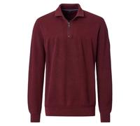 Casa Moda Regular Fit Troyer rot, Einfarbig