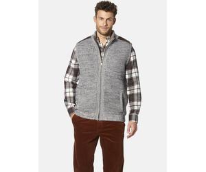 Strickweste BABISTA "Strickweste MAIALESSI", Herren, Gr. XXL, grau (grau melange), Obermaterial: 70% Polyacryl PAN. 30% Wolle mw., Westen Strickweste (84937453-XXL) grau melange
