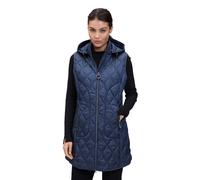 Strickweste BETTY BARCLAY "Damen mit abnehmbarer Kapuze", Damen, Gr. 46, blau, Obermaterial: 100% Polyamid, figurumspielend, Westen Strickweste (63814739-46) blau