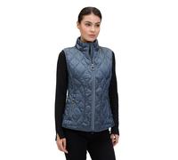 Strickweste BETTY BARCLAY "Damen mit Stehkragen", Damen, Gr. 36, blau (ashley blau), Obermaterial: 100% Polyamid, figurumspielend, Westen Strickweste (18907206-36) ashley blau