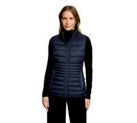 Strickweste BETTY BARCLAY "Damen mit Stehkragen", Damen, Gr. 36, dunkelblau, Obermaterial: 100% Polyester. Füllung: 100% Polyester, figurumspielend, Westen Strickweste (11330841-36) dunkelblau