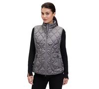 Strickweste BETTY BARCLAY "Damen mit Stehkragen", Damen, Gr. 36, grau (dunkel grau), Obermaterial: 100% Polyamid, figurumspielend, Westen Strickweste (51351268-36) dunkel grau