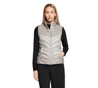 Strickweste BETTY BARCLAY "Damen mit Stehkragen", Damen, Gr. 38, hellgrau, Obermaterial: 100% Polyamid. Füllung: 100% Polyester, figurumspielend, Westen Strickweste (84477601-38) hellgrau