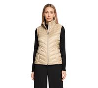 Strickweste BETTY BARCLAY "Damen mit Stehkragen", Damen, Gr. 40, beige, Obermaterial: 100% Polyamid; Füllung: 100% Polyester, figurumspielend, Westen Strickweste (39692246-40) beige