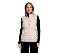 Strickweste BETTY BARCLAY "Damen mit Stehkragen", Damen, Gr. 44, beige, Obermaterial: 100% Polyester. Füllung: 100% Polyester, figurumspielend, Westen Strickweste (45098063-44) beige