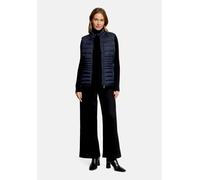 Strickweste BETTY BARCLAY "Damen mit Stehkragen", Damen, Gr. 46, dunkelblau, Obermaterial: 100% Polyester. Füllung: 100% Polyester, figurumspielend, Westen Strickweste (11330841-46) dunkelblau