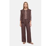 Strickweste BETTY BARCLAY "Damen ohne Arm", Damen, Gr. 48, braun (muskat), Obermaterial: 91% Lyocell, 9% Polyester. Futter: 100% Polyester, lässig geschnitten hüftlang, Rundhals, Westen Strickweste (7