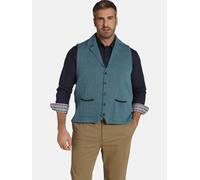 Strickweste CHARLES COLBY "Strickweste DUKE HESTON", Herren, Gr. 4XL, blau (petrol gemustert), Obermaterial: 50% Baumwolle CO. 50% Polyacryl PAN., comfort fit normal, Westen Strickweste (11225626-4XL)