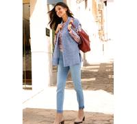 Strickweste CLASSIC BASICS, Damen, Gr. 46, blau (rauchblau, meliert), 100% Polyacryl, meliert, Westen Strickweste (72696509-46) rauchblau, meliert