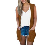 strickweste damen ärmellos braun -ärmellose strickweste lang -dünne ärmellose weste damen atmungsaktiv -cardigan lang weiß -feinstrickjacke dunkelblau -strickjacken für damen sommer mit kapuze