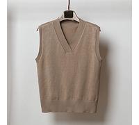 Strickweste Damen Ärmellos,Damen Strickpullover Weste Lässig Schlicht V-Ausschnitt Ärmellos Pullover Gilets Frühling Weich Gemütlich Weste Pullover Mode Locker Grundstrick Tank Top Cami Weste,B