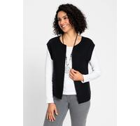 Strickweste INSPIRATIONEN, Damen, Gr. 46, schwarz, 70% Polyacryl, 30% Schurwolle, unifarben, Westen Strickweste (28106824-46) schwarz