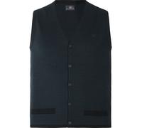 Strickweste JAN VANDERSTORM "Strickweste TANE", Herren, Gr. L, blau (petrol gemustert), Obermaterial: 50% Wolle mw. 50% Polyacryl PAN., Westen Strickweste (21762311-L) petrol gemustert