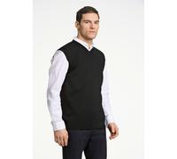 Pullunder LINDBERGH "Lindbergh Pullunder", Herren, Gr. XXL, schwarz, Obermaterial: 100% Schurwolle, V-Ausschnitt, Pullover Pullunder (15513106-XXL) schwarz