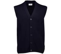 Strickweste LINDBERGH "Pullunder Relaxed Fit", Herren, Gr. XXL, navy, Obermaterial: 80% Baumwolle, 20% Polyester, V-Ausschnitt, Westen Strickweste (44537568-XXL) navy
