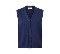 Strickweste MAERZ MUENCHEN "Maerz Muenchen 230400 Strickweste Damen, Herren Bekleidung", Damen, Gr. 44, blau, 100% Wolle (Merino), Westen Strickweste (85436842-44) blau