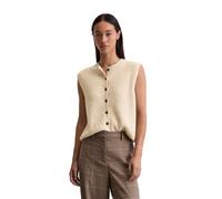 Strickweste MARC O'POLO "aus Bouclé-Garn", Damen, Gr. XXS, beige (light oat), Obermaterial: 50% Baumwolle, 35% Lama, 15% Polyamid, unifarben, regular fit, Westen Strickweste (60987517-XXS) light oat