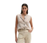 Strickweste MARC O'POLO "aus flauschiger Lambswool", Damen, Gr. S, natural, Obermaterial: 100% Schurwolle, unifarben, regular fit, Westen Strickweste (98541310-S) natural