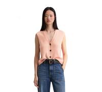 Strickweste MARC O'POLO "aus softem Schurwolle-Mix", Damen, Gr. M, pastel rose, Obermaterial: 75% Schurwolle, 25% Polyamid, unifarben, relaxed fit, V-Ausschnitt, Westen Strickweste (60841148-M) pastel