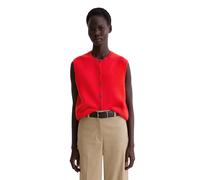 Strickweste MARC O'POLO "aus weichem Merinowolle-Mix", Damen, Gr. XXL, bright rot, Obermaterial: 80% Wolle, 20% Polyamid, unifarben, Westen Strickweste (93042735-XXL) bright rot