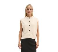 Strickweste MARC O'POLO "aus weichem Schurwolle-Mix", Damen, Gr. S, beige (light stone melange), Obermaterial: 80% Schurwolle, 20% Polyamid, unifarben, regular fit, Westen Strickweste (85699943-S) lig