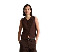 Strickweste MARC O'POLO DENIM "aus weichem Organic Cotton-Mix", Damen, Gr. XS, burnt aubergine, Obermaterial: 82% Baumwolle, 18% Polyamid, unifarben, Westen Strickweste (86706268-XS) burnt aubergine