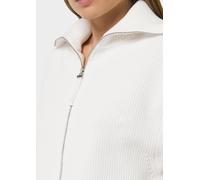 Strickweste mit Troyer-Kragen und Zwei-Wege-Reißverschluss weiß 34