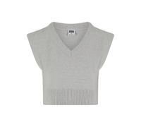Strickweste URBAN CLASSICS "Urban Classics Ladies Soft Knit Pullunder", Damen, Gr. M, grau (lightasphalt), 76% Polyester, 10% Polyacryl, 8% Polyamid, 6% Elasthan, Westen Strickweste (40868466-M) light