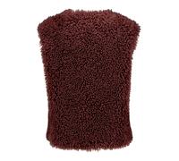 Strickweste VERA MONT "Damen unifarben", Damen, Gr. S, braun (schwarz maroon), Obermaterial: 100% Polyester. Futter: 100% Polyester, gerade normal, V-Ausschnitt, Westen Strickweste (64224360-S) schwar