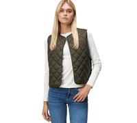 Strickweste ZERO "Damen mit Knopfleiste", Damen, Gr. 42, deep forest night, Web, Obermaterial: 100% Polyamid; Futter: 100% Polyester; Füllung: 100% Polyester, clean, unifarben, figurbetont hüftlang, R