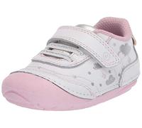 Stride Rite Baby-Girl's Soft Motion Adalyn First Walker Shoe, Weiß/Silber, 34 EU