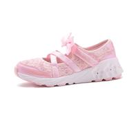 Stride Rite Unisex Kinder Sr Lighted Flora Sneaker, Blush, 8.5 Wide Toddler